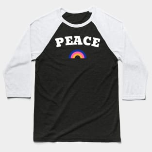 Peace Rainbow Retro Baseball T-Shirt